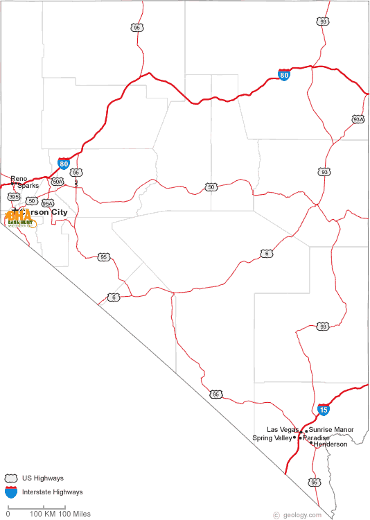 Event map for NV