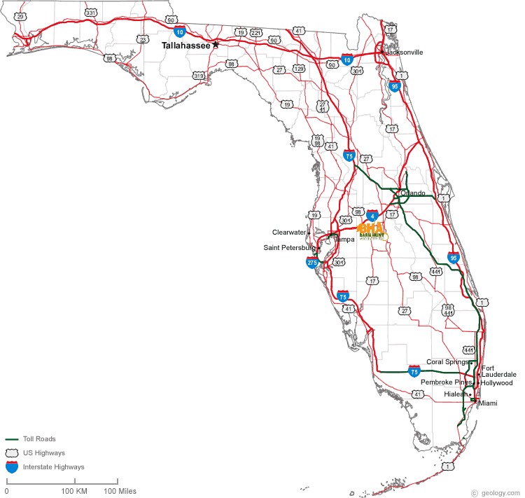 Highway 98 Florida Map Campus Map